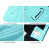 imageWULFUL Girls Waterproof Ski Jacket Warm Fleece Hooded Winter Snow CoatLight Blue