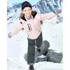 imageWULFUL Girls Waterproof Ski Jacket Warm Fleece Hooded Winter Snow CoatLight Pink