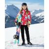 imageWULFUL Girls Waterproof Ski Jacket Warm Fleece Hooded Winter Snow CoatMulticolor