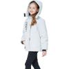 imageWULFUL Girls Waterproof Ski Jacket Warm Fleece Hooded Winter Snow CoatOffwhite