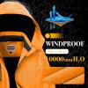 imageWULFUL Girls Waterproof Ski Jacket Warm Fleece Hooded Winter Snow CoatOrange
