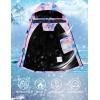 imageWULFUL Girls Waterproof Ski Jacket Warm Fleece Hooded Winter Snow CoatPattern 4