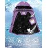 imageWULFUL Girls Waterproof Ski Jacket Warm Fleece Hooded Winter Snow CoatPurple