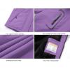 imageWULFUL Girls Waterproof Ski Jacket Warm Fleece Hooded Winter Snow CoatPurple
