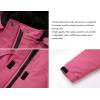 imageWULFUL Girls Waterproof Ski Jacket Warm Fleece Hooded Winter Snow CoatRose Red