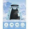 imageWULFUL Girls Waterproof Ski Jacket Warm Fleece Hooded Winter Snow CoatSky Blue