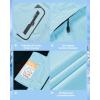 imageWULFUL Girls Waterproof Ski Jacket Warm Fleece Hooded Winter Snow CoatSky Blue