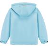 imageWULFUL Girls Waterproof Ski Jacket Warm Fleece Hooded Winter Snow CoatSky Blue