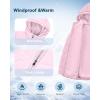 imageWULFUL Girls Winter Waterproof Coat Warm Hooded Parka Jacket LongPink