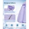imageWULFUL Girls Winter Waterproof Coat Warm Hooded Parka Jacket LongPurple