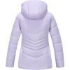 imageWULFUL Girls Winter Waterproof Coat Warm Hooded Parka Jacket LongPurple