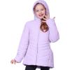 imageWULFUL Girls Winter Waterproof Coat Warm Hooded Parka Jacket LongPurple