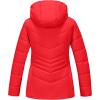 imageWULFUL Girls Winter Waterproof Coat Warm Hooded Parka Jacket LongRed