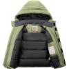 imageWULFUL Kids Waterproof Ski Jacket Warm Fleece Hooded Boys and Girls Winter Snow Coat OutwearWindproof RainCoatArmy Green