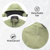 imageWULFUL Kids Waterproof Ski Jacket Warm Fleece Hooded Boys and Girls Winter Snow Coat OutwearWindproof RainCoatArmy Green