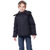 imageWULFUL Kids Waterproof Ski Jacket Warm Fleece Hooded Boys and Girls Winter Snow Coat OutwearWindproof RainCoatBlack