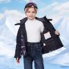 imageWULFUL Kids Waterproof Ski Jacket Warm Fleece Hooded Boys and Girls Winter Snow Coat OutwearWindproof RainCoatBlack Camouflage