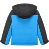 imageWULFUL Kids Waterproof Ski Jacket Warm Fleece Hooded Boys and Girls Winter Snow Coat OutwearWindproof RainCoatBlack Navy
