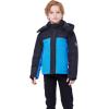imageWULFUL Kids Waterproof Ski Jacket Warm Fleece Hooded Boys and Girls Winter Snow Coat OutwearWindproof RainCoatBlack Navy