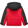 imageWULFUL Kids Waterproof Ski Jacket Warm Fleece Hooded Boys and Girls Winter Snow Coat OutwearWindproof RainCoatBlack Red