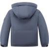 imageWULFUL Kids Waterproof Ski Jacket Warm Fleece Hooded Boys and Girls Winter Snow Coat OutwearWindproof RainCoatDark Grey