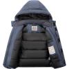 imageWULFUL Kids Waterproof Ski Jacket Warm Fleece Hooded Boys and Girls Winter Snow Coat OutwearWindproof RainCoatDark Grey