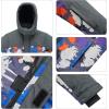 imageWULFUL Kids Waterproof Ski Jacket Warm Fleece Hooded Boys and Girls Winter Snow Coat OutwearWindproof RainCoatGrey Camouflage