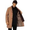 imageWULFUL Men Wool Trench Coat Slim Fit Winter CoatCoffee