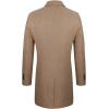 imageWULFUL Men Wool Trench Coat Slim Fit Winter CoatCoffee