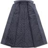 imageWULFUL Men Wool Trench Coat Slim Fit Winter CoatGrey Plaid