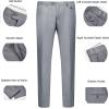 imageWULFUL Mens 3 Piece Slim Fit Suit Set Two Button Blazer Jacket Vest Pants Tuxedo Set for Party Wedding and BusinessLight Gray