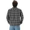 imageWULFUL Mens Flannel Shirts Jacket Casual Button Down Plaid Outerwear Coat Long Sleeve Fleece Shacket lightweightBlack758