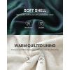imageWULFUL Mens Flannel Shirts Jacket Casual Button Down Plaid Outerwear Coat Long Sleeve Fleece Shacket lightweightGreen813