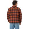 imageWULFUL Mens Flannel Shirts Jacket Casual Button Down Plaid Outerwear Coat Long Sleeve Fleece Shacket lightweightNavy Yellow566