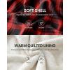 imageWULFUL Mens Flannel Shirts Jacket Casual Button Down Plaid Outerwear Coat Long Sleeve Fleece Shacket lightweightRed711