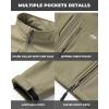 imageWULFUL Mens Lightweight Softshell Jacket Warm Fleece Lined Windbreaker Waterproof Soft Shell OutdoorArmy Green