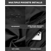 imageWULFUL Mens Lightweight Softshell Jacket Warm Fleece Lined Windbreaker Waterproof Soft Shell OutdoorBlack