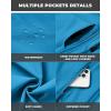 imageWULFUL Mens Lightweight Softshell Jacket Warm Fleece Lined Windbreaker Waterproof Soft Shell OutdoorBlue