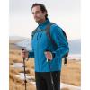 imageWULFUL Mens Lightweight Softshell Jacket Warm Fleece Lined Windbreaker Waterproof Soft Shell OutdoorBlue