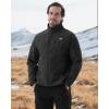 imageWULFUL Mens Lightweight Softshell Jacket Warm Fleece Lined Windbreaker Waterproof Soft Shell OutdoorDark Grey