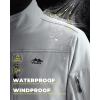 imageWULFUL Mens Lightweight Softshell Jacket Warm Fleece Lined Windbreaker Waterproof Soft Shell OutdoorLight Grey