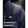 imageWULFUL Mens Lightweight Softshell Jacket Warm Fleece Lined Windbreaker Waterproof Soft Shell OutdoorNavy