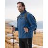 imageWULFUL Mens Lightweight Softshell Jacket Warm Fleece Lined Windbreaker Waterproof Soft Shell OutdoorRoyal Blue