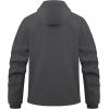 imageWULFUL Mens Lightweight Softshell Jacket Warm Fleece Lined Windbreaker Waterproof Soft Shell for Outdoor HikingDark Grey
