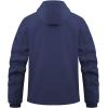 imageWULFUL Mens Lightweight Softshell Jacket Warm Fleece Lined Windbreaker Waterproof Soft Shell for Outdoor HikingNavy