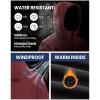 imageWULFUL Mens Lightweight Softshell Jacket Warm Fleece Lined Windbreaker Waterproof Soft Shell for Outdoor HikingWind Red