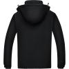 imageWULFUL Mens Ski Jackets Warm Winter Snow Windbreaker Resistant Snowboard Fleece Coat Mountain Waterproof Parka with HoodBlack
