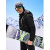 imageWULFUL Mens Ski Jackets Warm Winter Snow Windbreaker Resistant Snowboard Fleece Coat Mountain Waterproof Parka with HoodBlack
