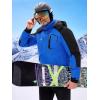 imageWULFUL Mens Ski Jackets Warm Winter Snow Windbreaker Resistant Snowboard Fleece Coat Mountain Waterproof Parka with HoodBlackblue