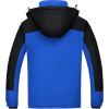 imageWULFUL Mens Ski Jackets Warm Winter Snow Windbreaker Resistant Snowboard Fleece Coat Mountain Waterproof Parka with HoodBlackblue
